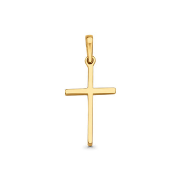 Yellow Gold Real Cross Religious Charm Pendant 14K 1.2 grams